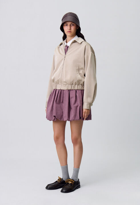 Blouson oversize zippé