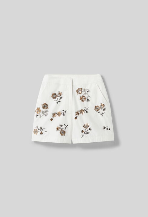 Short court fleurs
