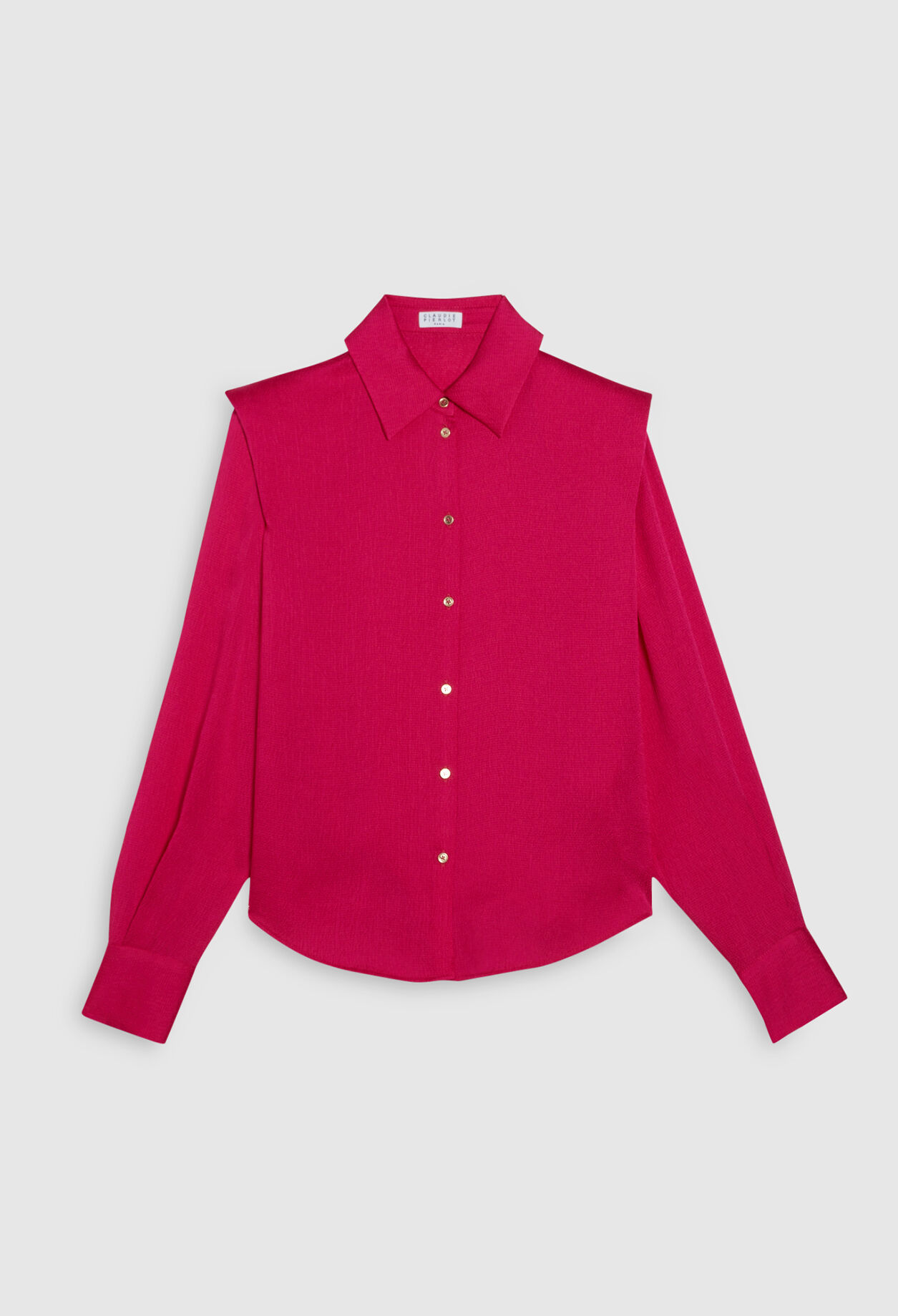 Shirt with shoulder pads