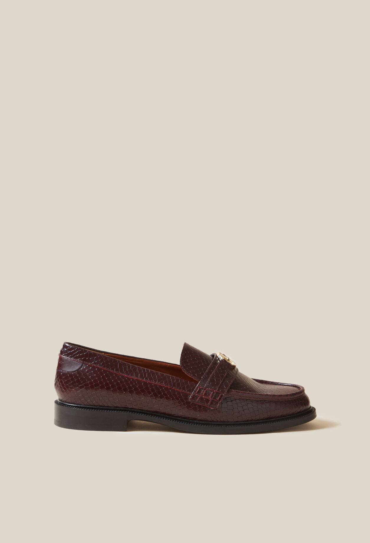 Snake Effect CP Buckle Loafers