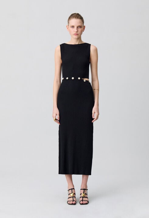 Mid-length knitted dress