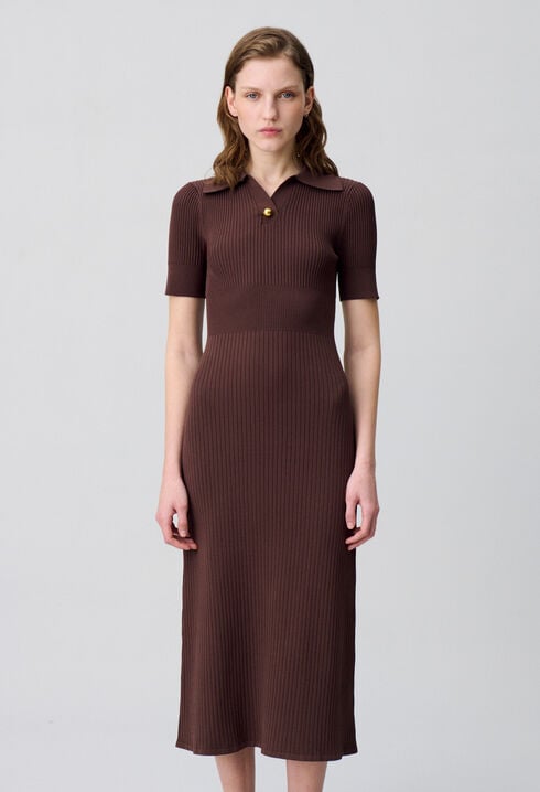 Mid-length knitted dress
