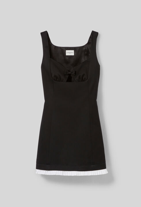Robe courte plissée