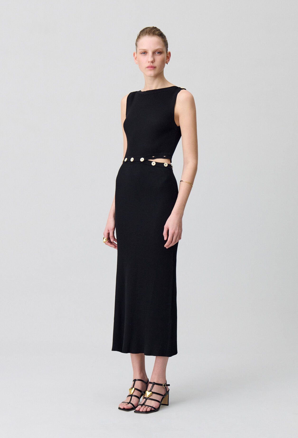 Robe mi-longue en maille