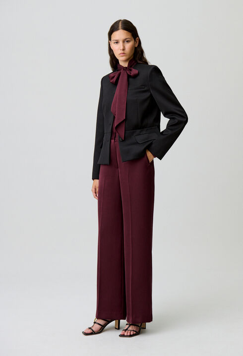 Flowy satin trousers