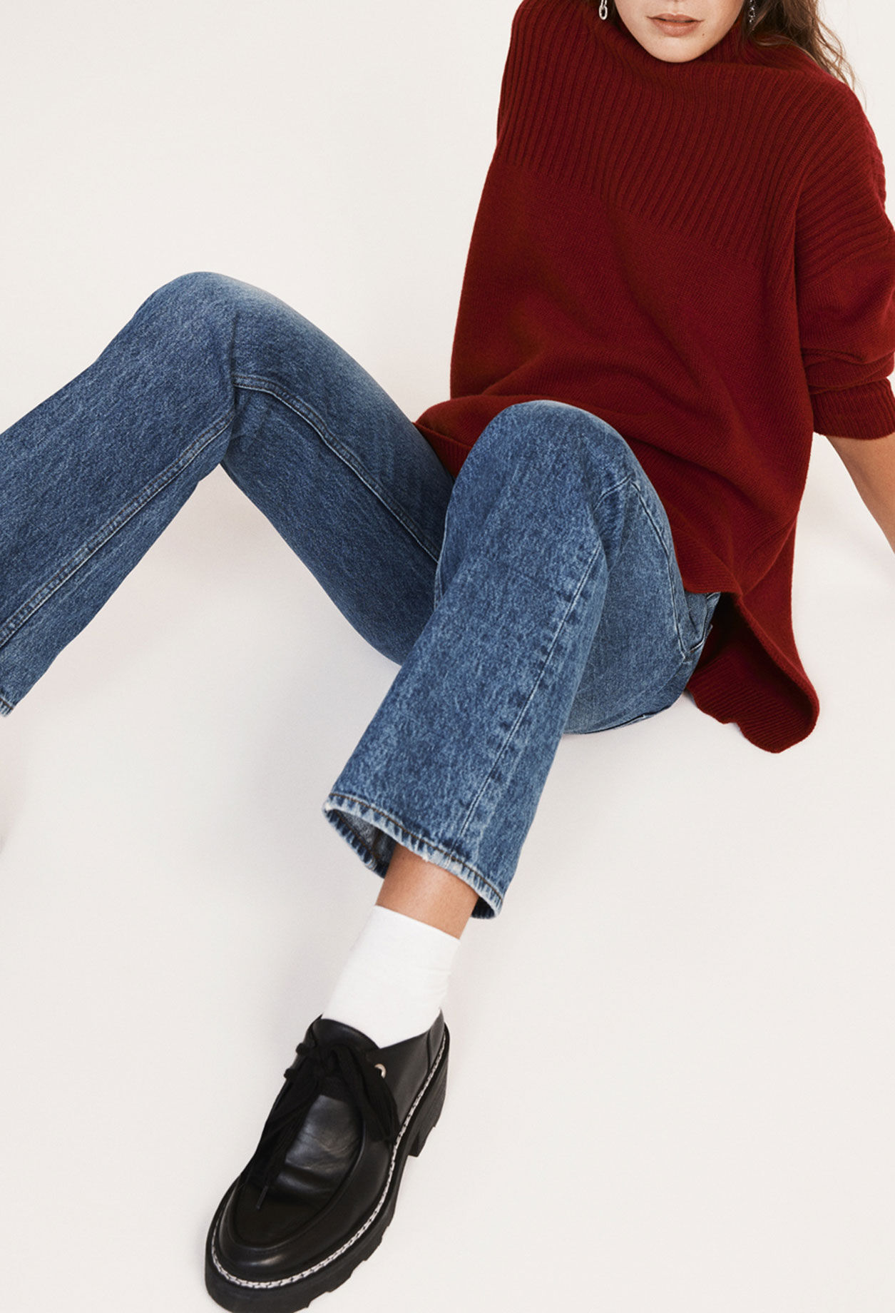 Pull oversize en laine et cachemire