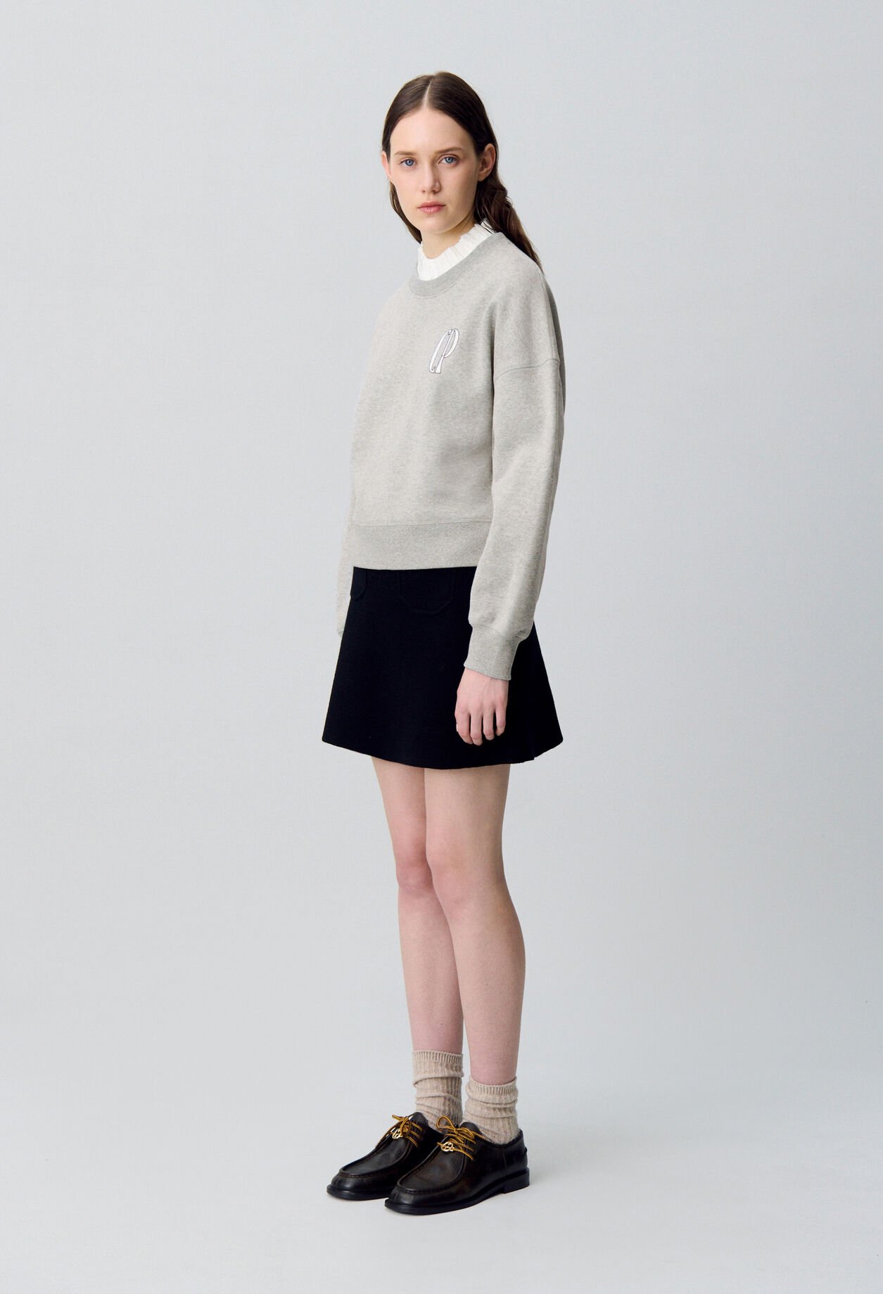Sweatshirt col victorien