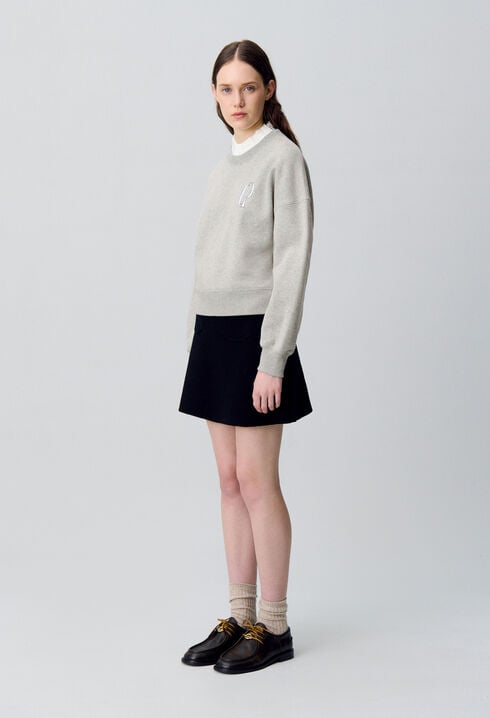 Sweatshirt col victorien