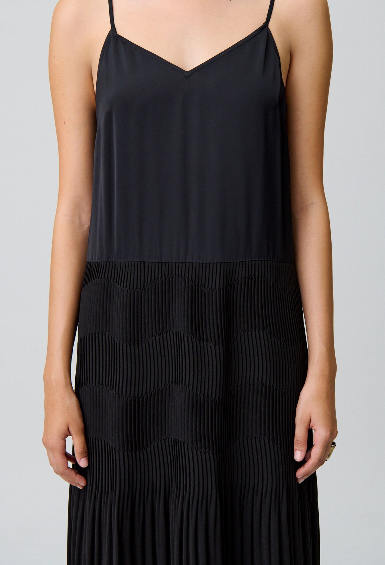 Flowing long strap dress