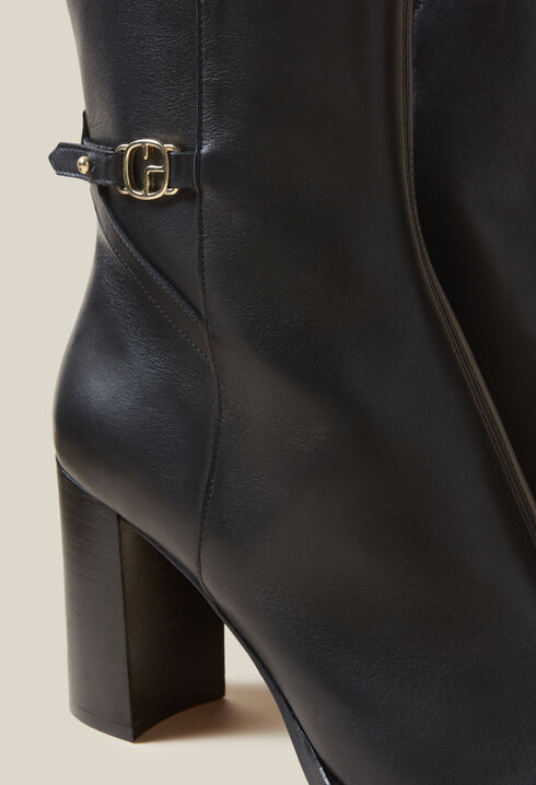 Bottines talons cuir vernis