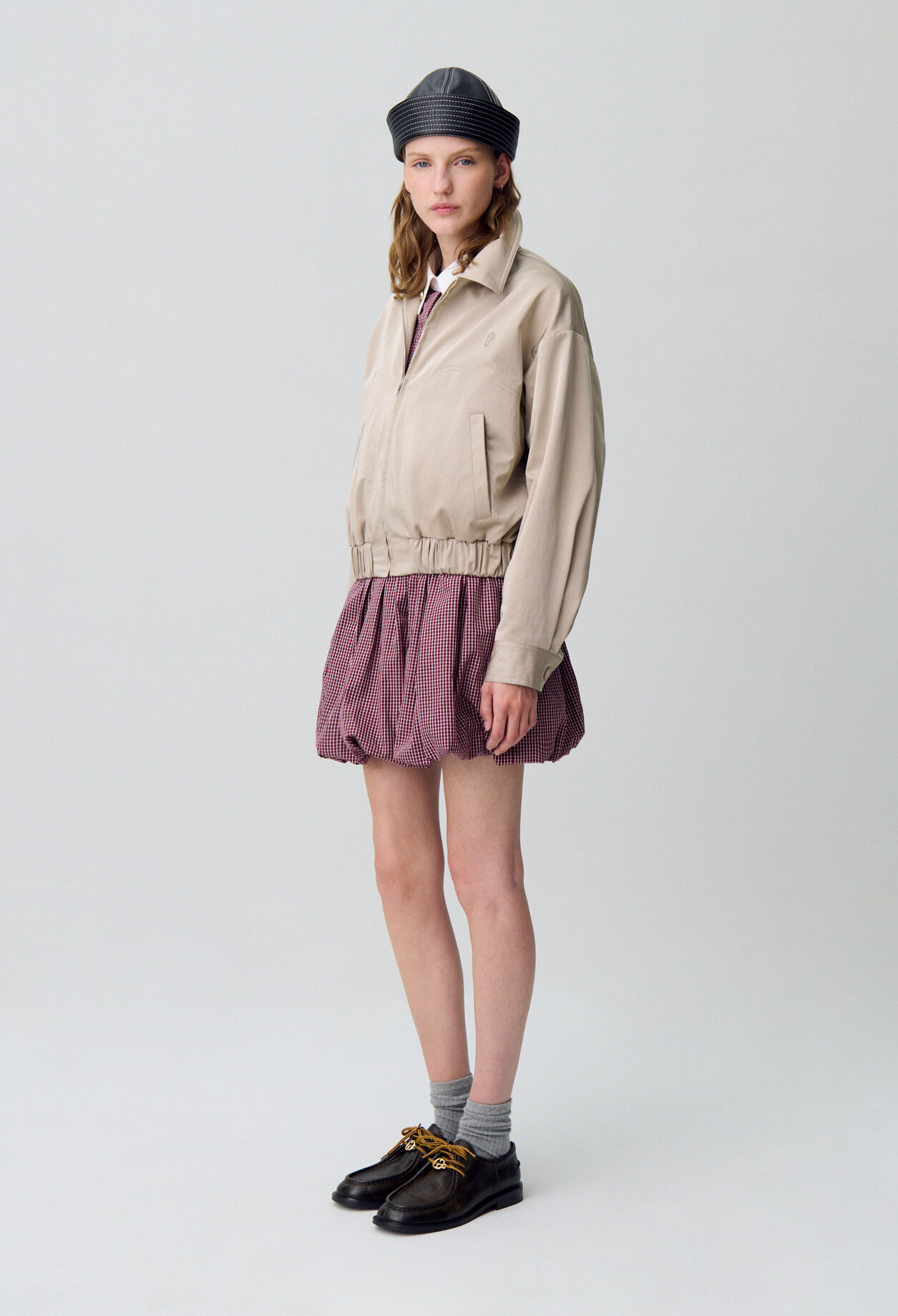 Blouson oversize zippé