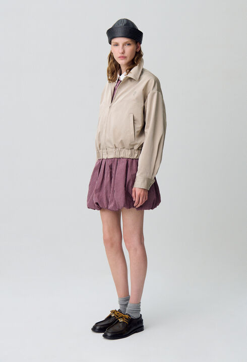 Blouson oversize zippé