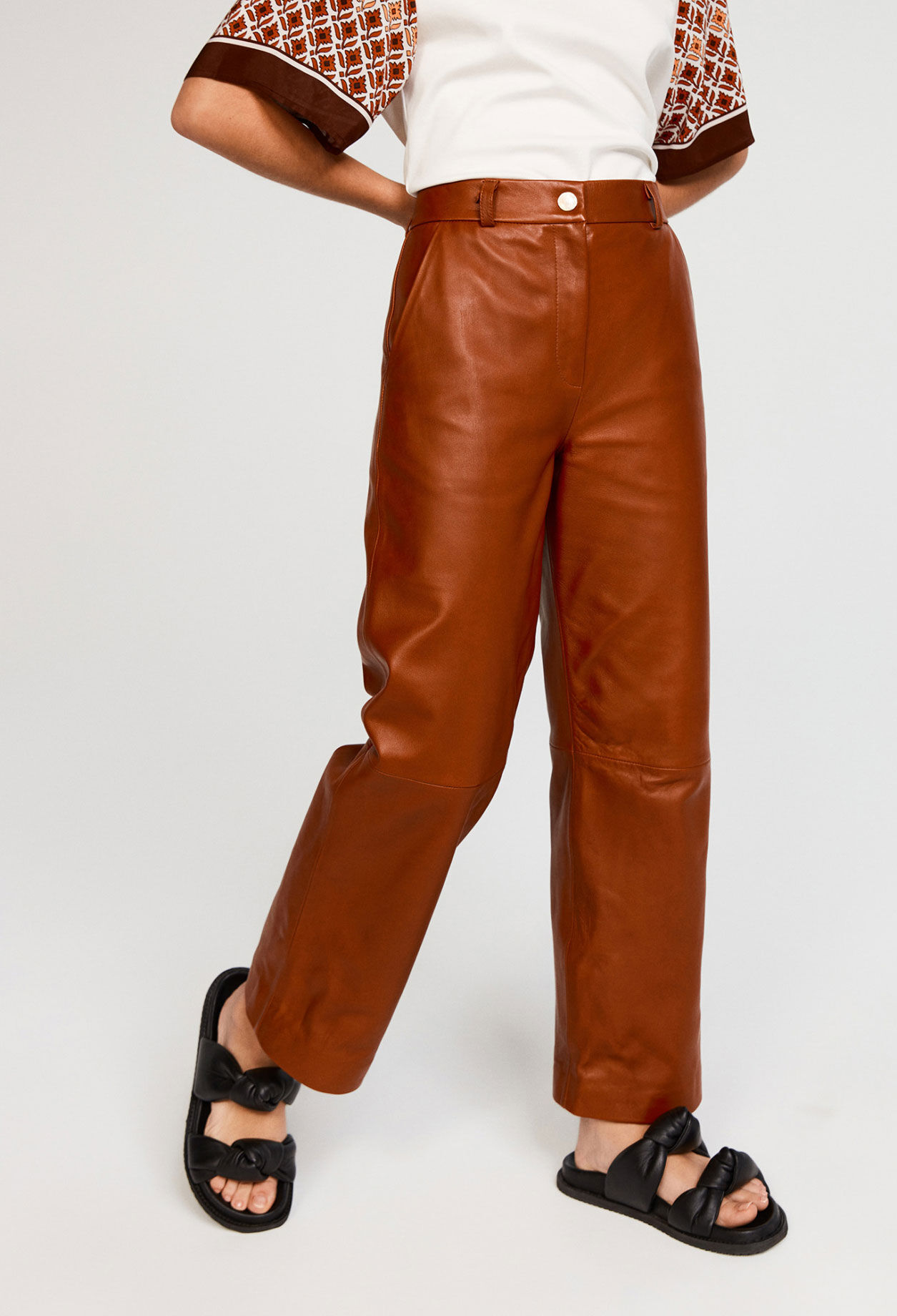Pantalon en cuir responsable