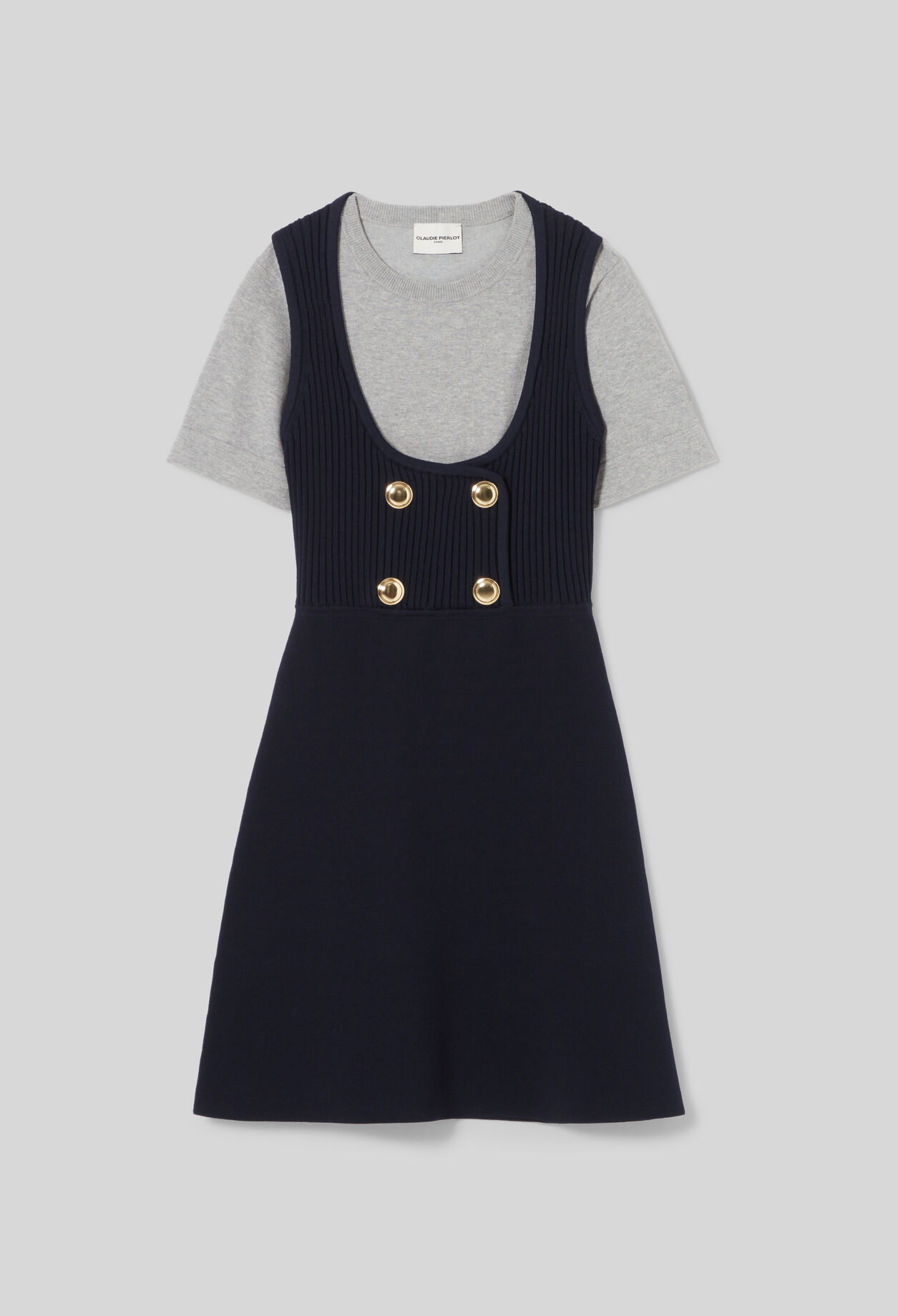 Robe maille courte tshirt