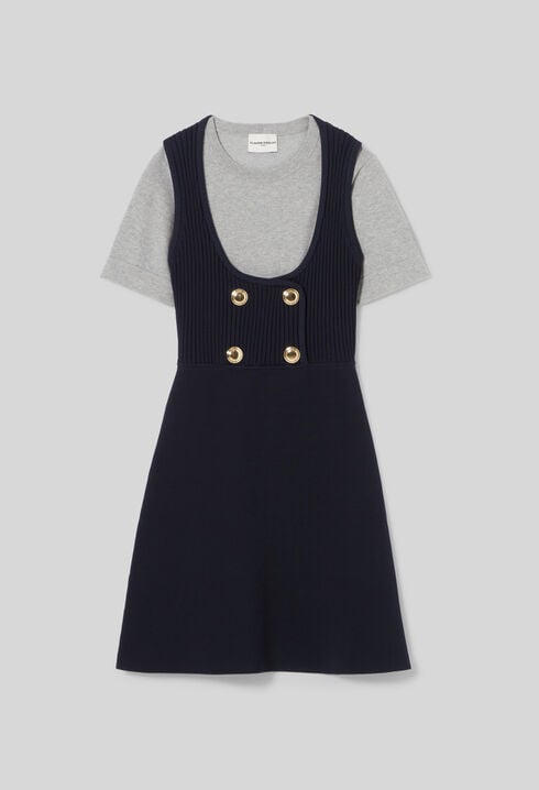 Short Knit T-Shirt Dress