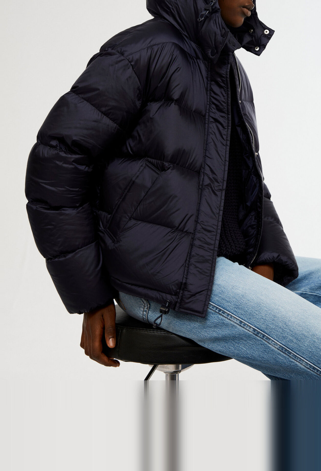 Thick down jacket made from  down