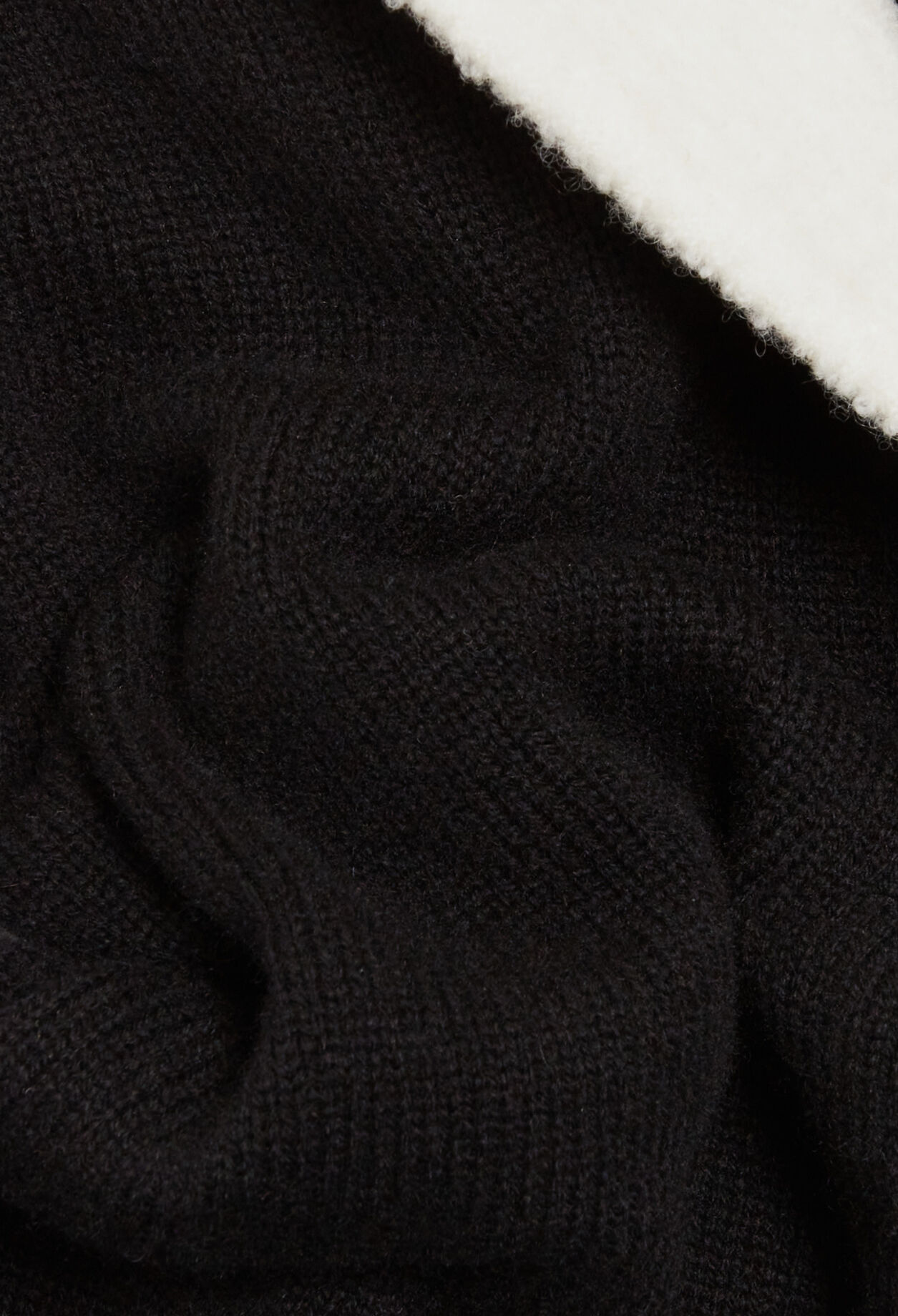 Cardigan maille à col claudine
