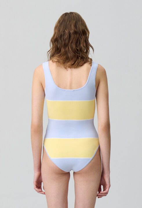 Two-Tone Fine Knit Bodysuit