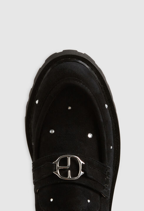 Mocassins cuir suède