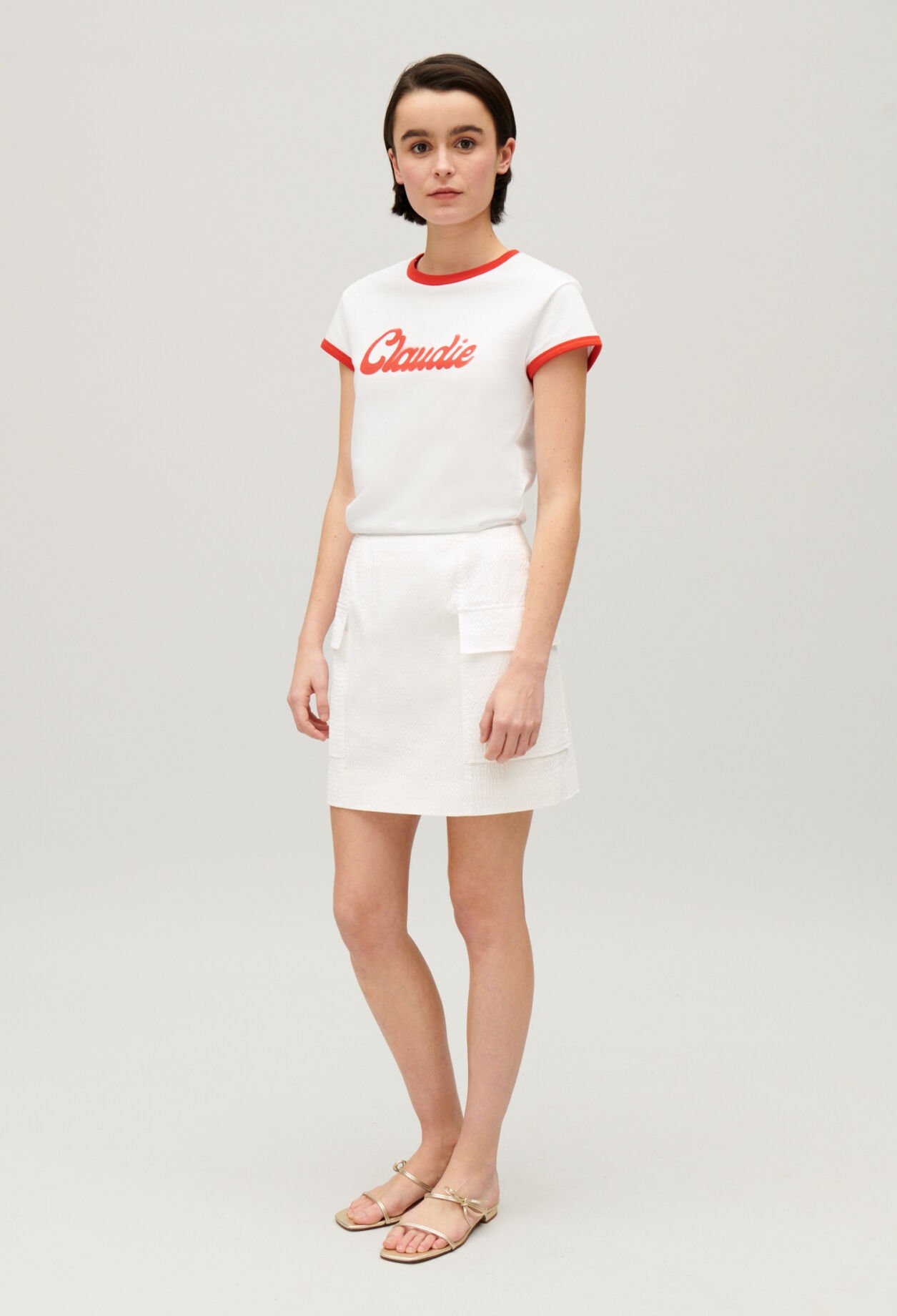Jupe courte blanche