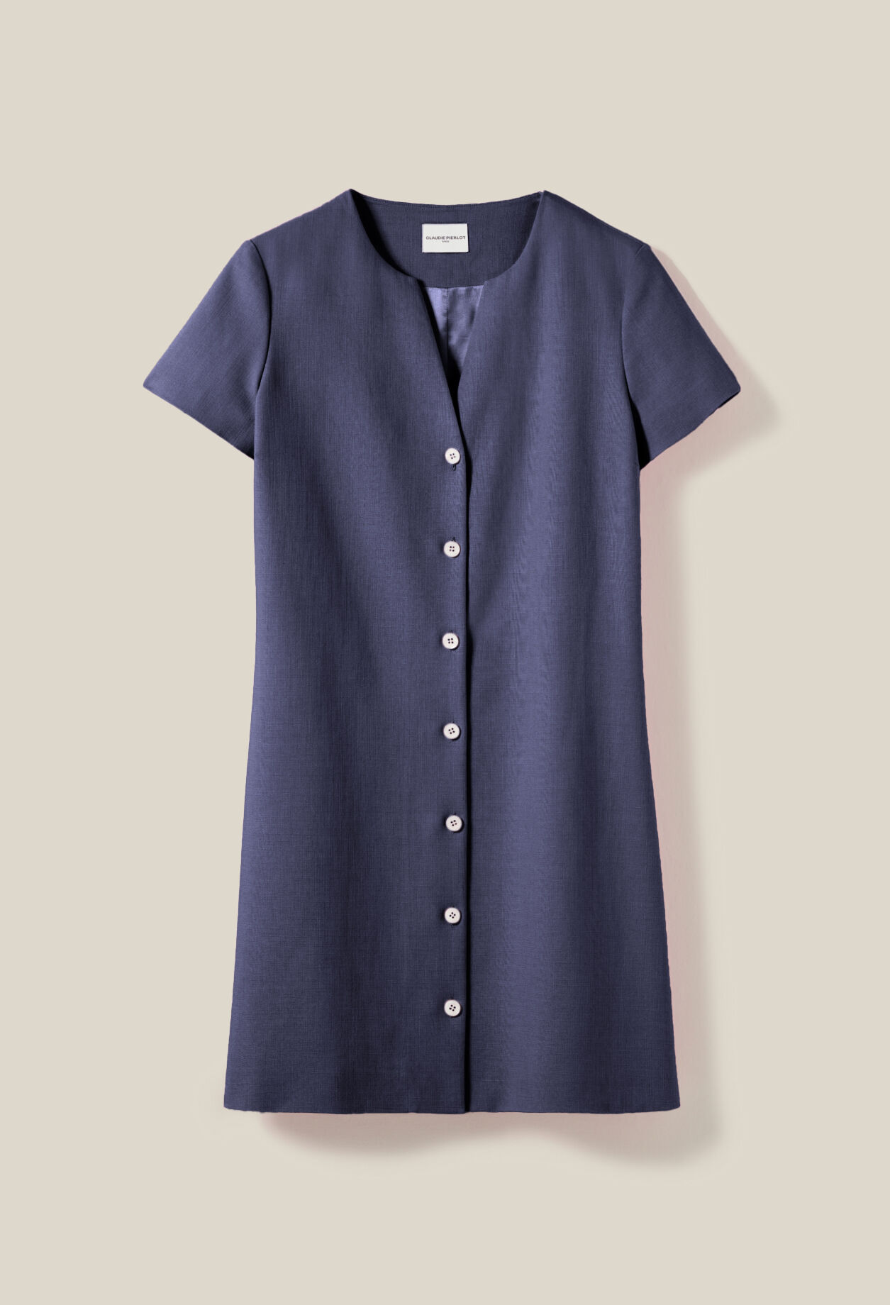 Short button-down dress