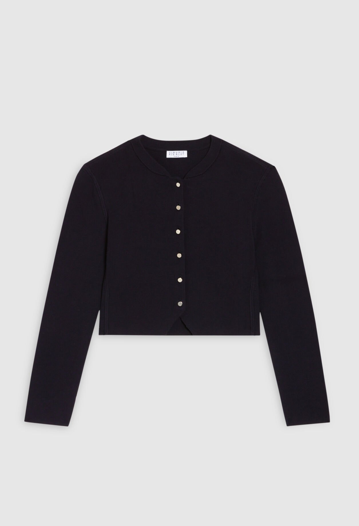 Cardigan court manches longues