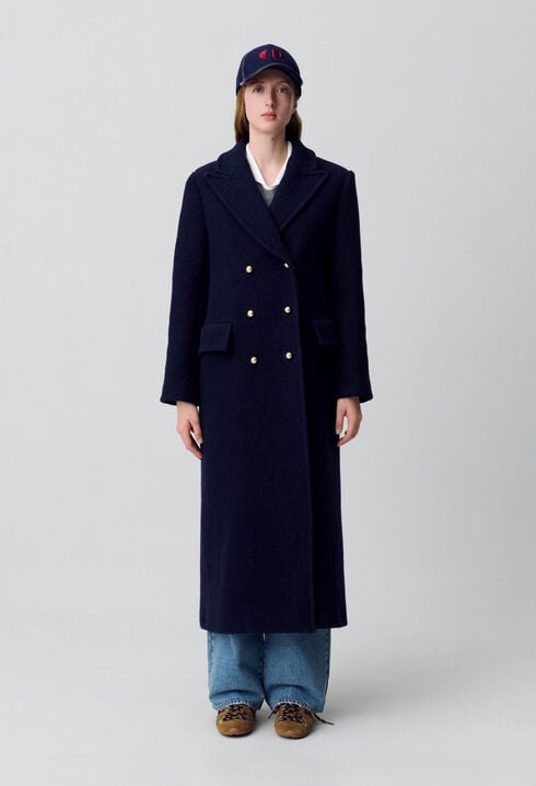 Manteau long droit