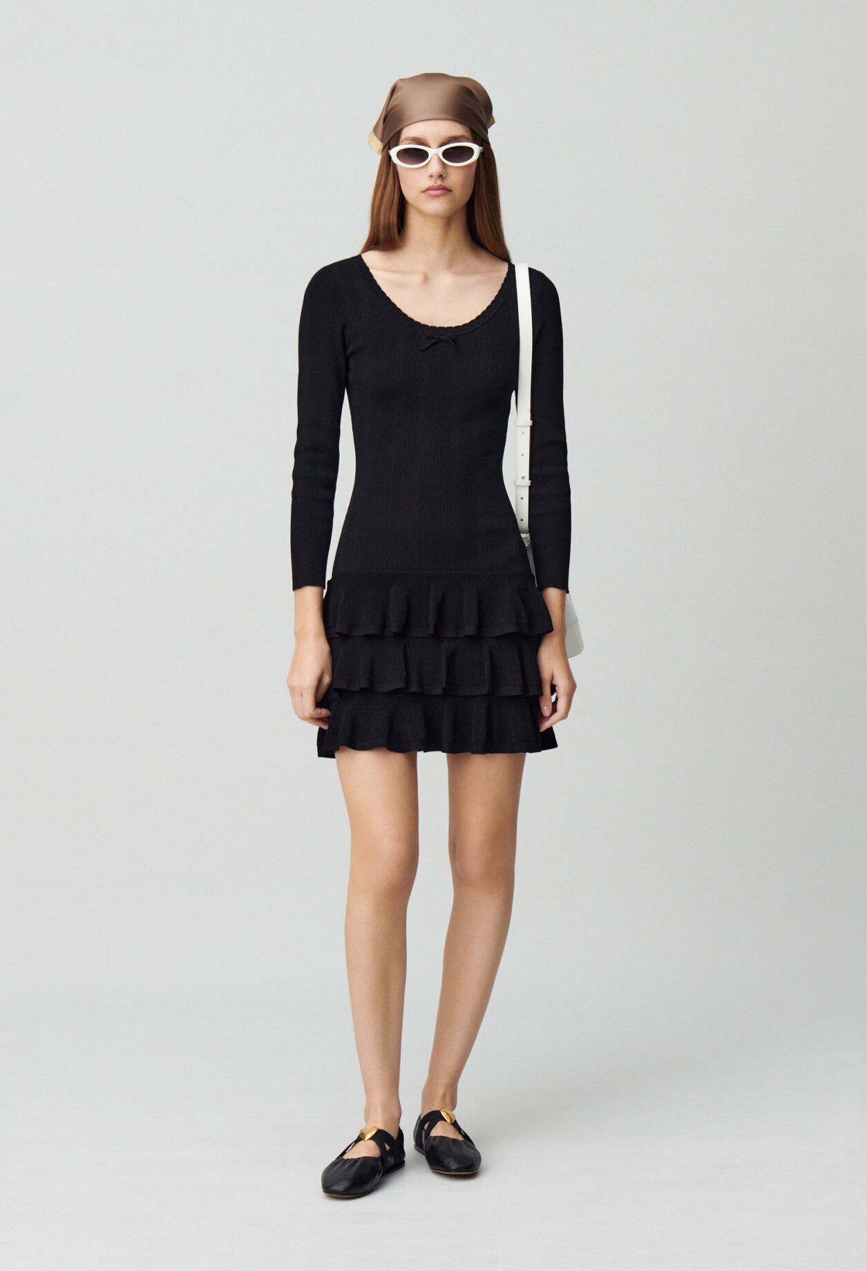 Robe courte maille fine