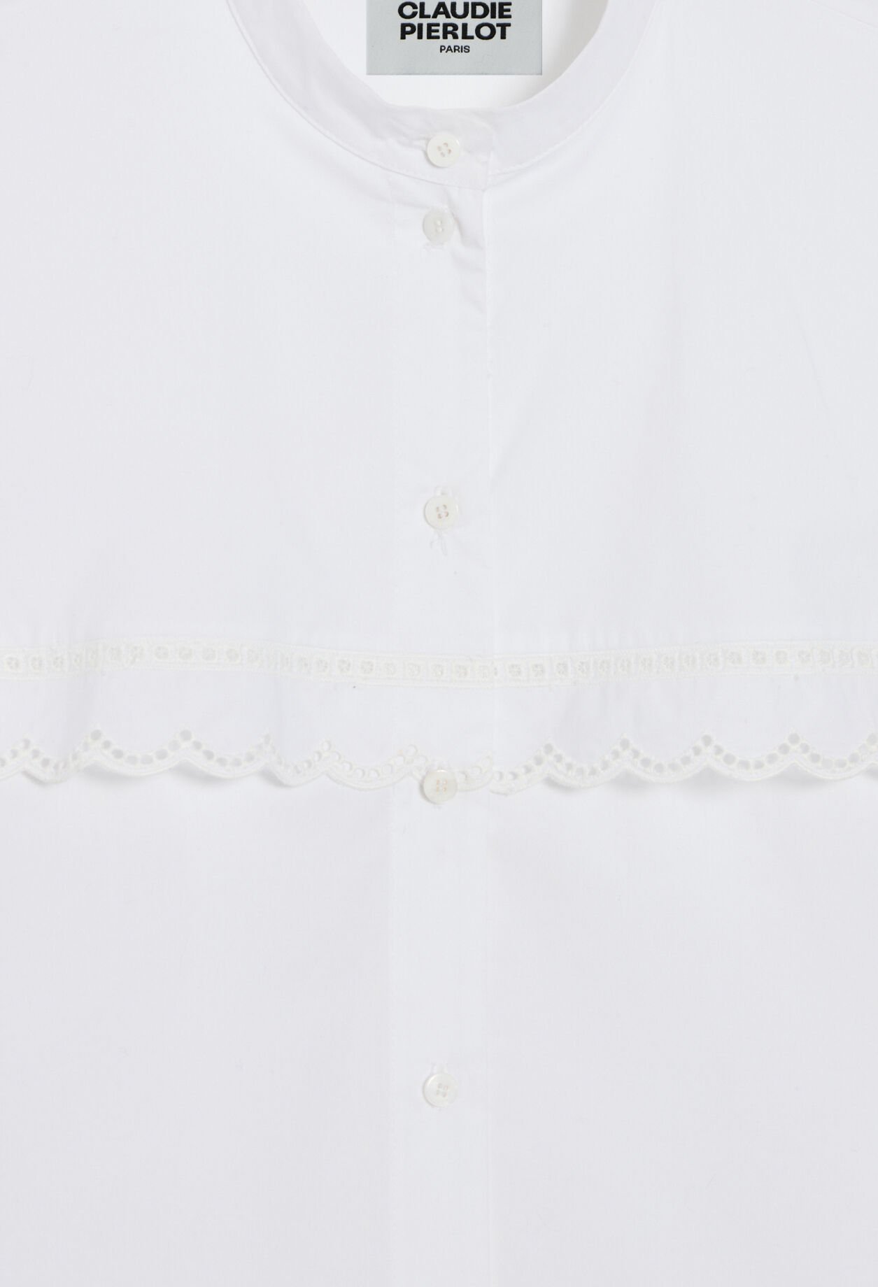 Chemise dentelle blanche