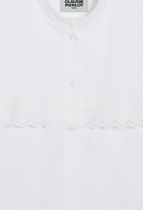 Chemise dentelle blanche