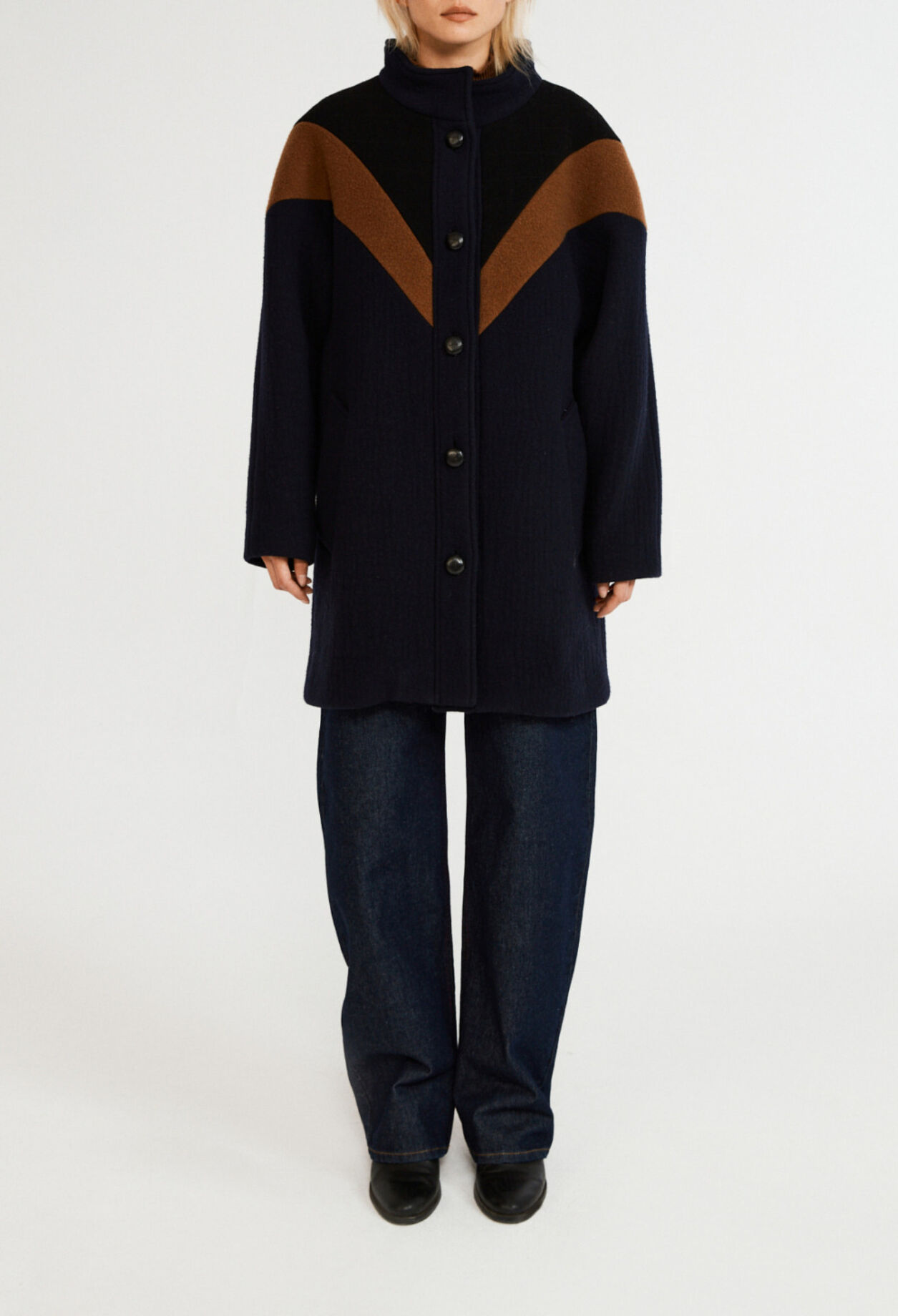 Manteau mi-long en laine