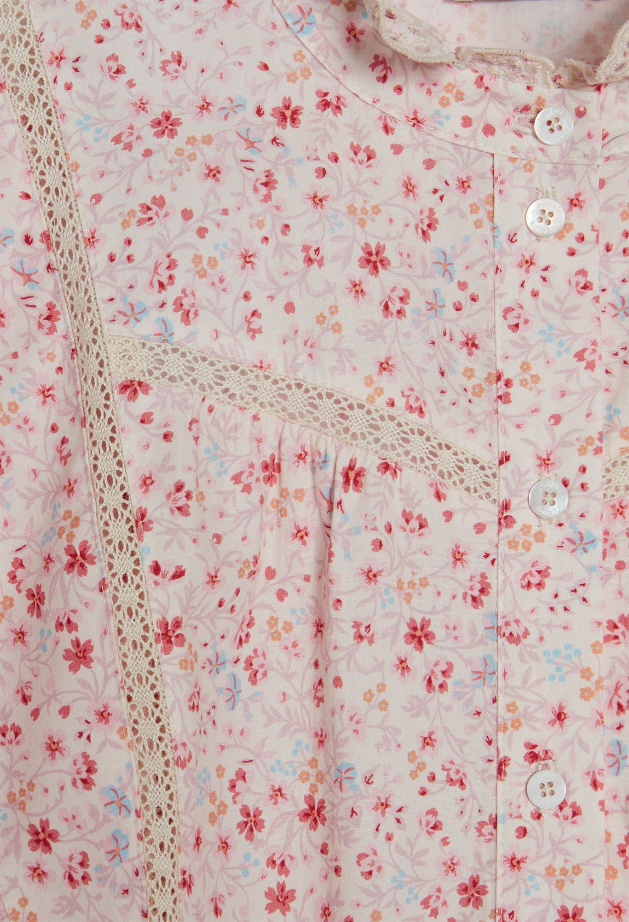 Robe fleurie à volants