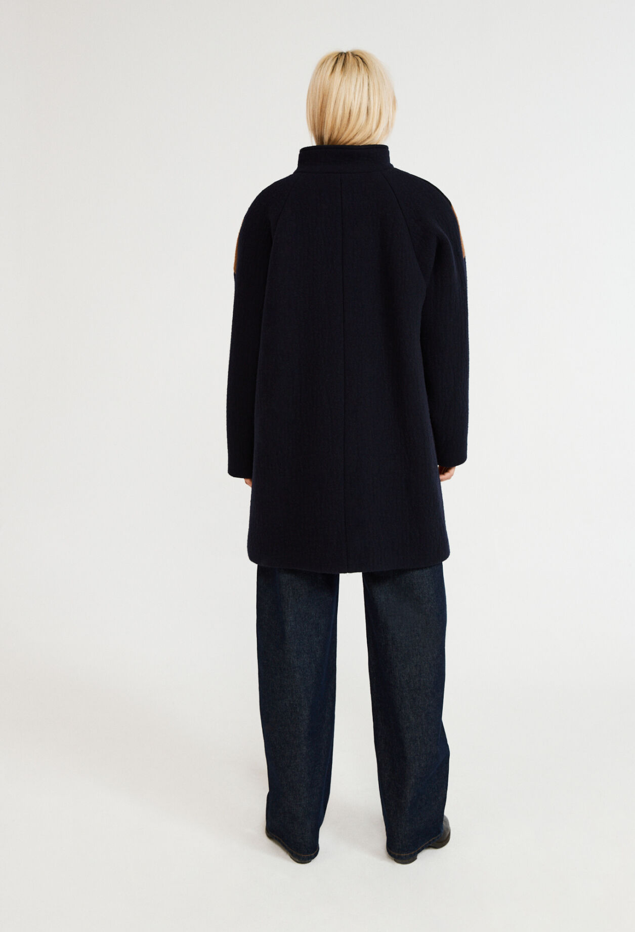 Manteau mi-long en laine