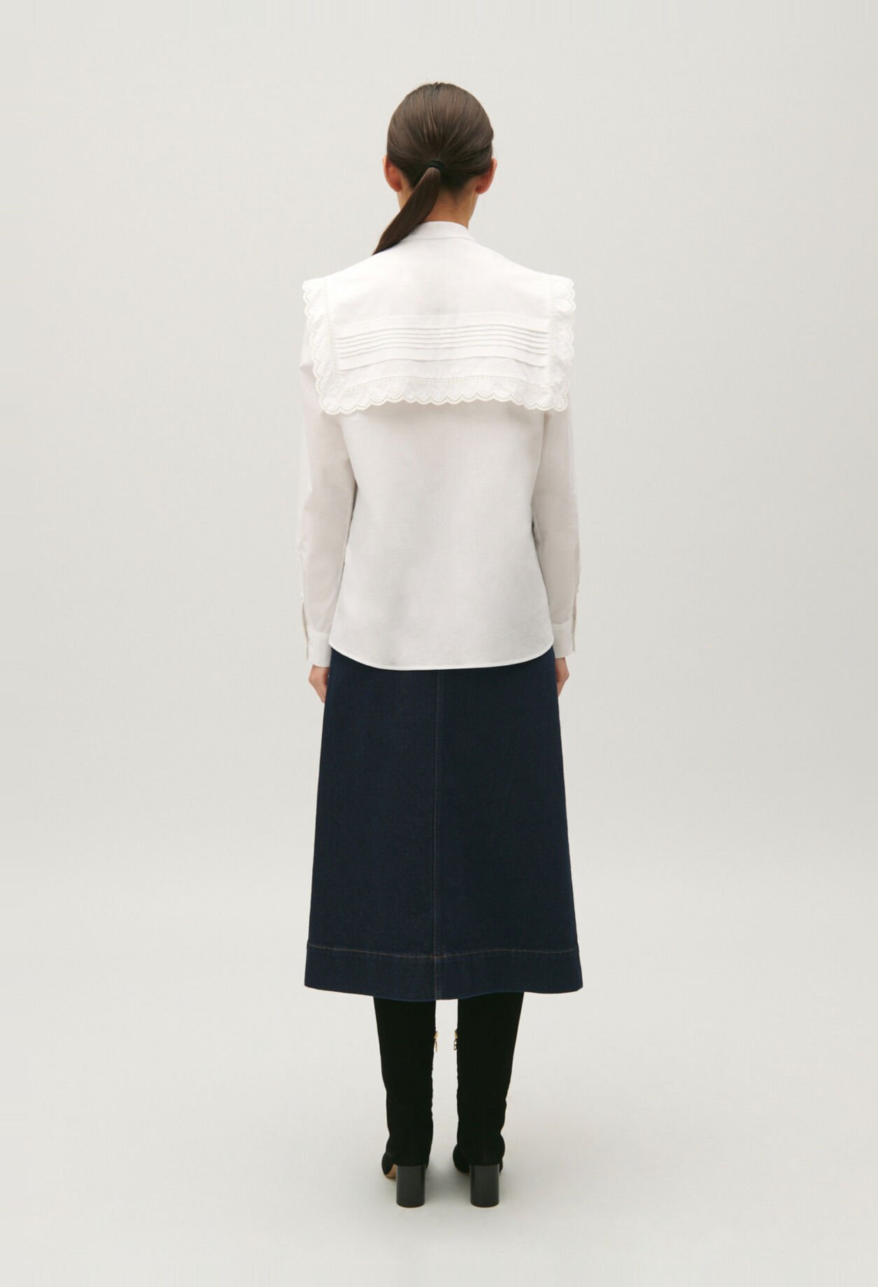 Chemise dentelle blanche