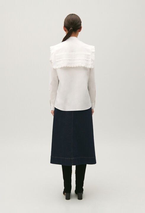 Chemise dentelle blanche