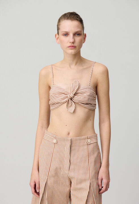 Top bandeau rayé