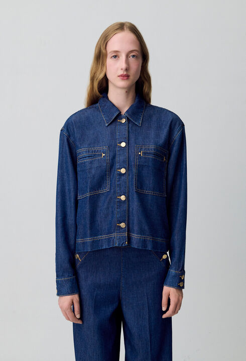 Chemise denim oversize