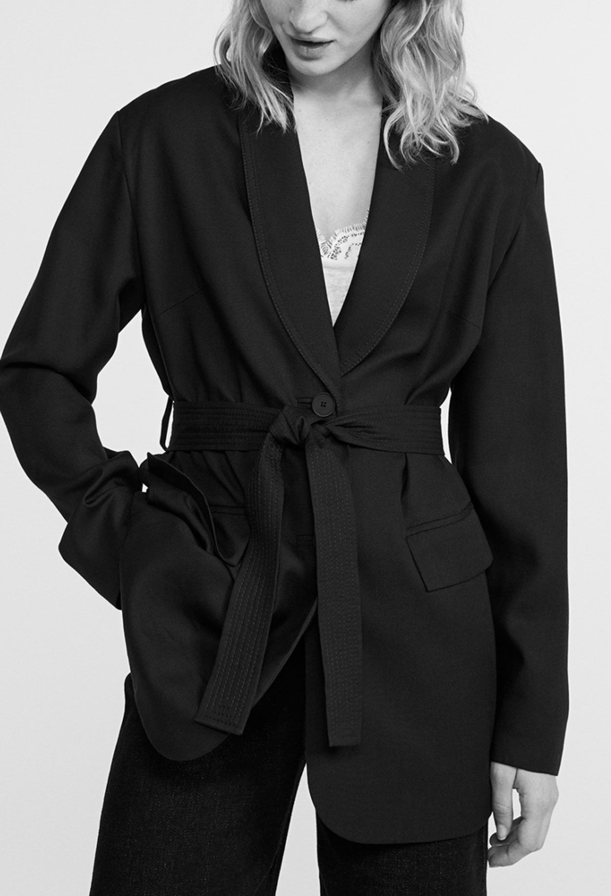 Belted jacket