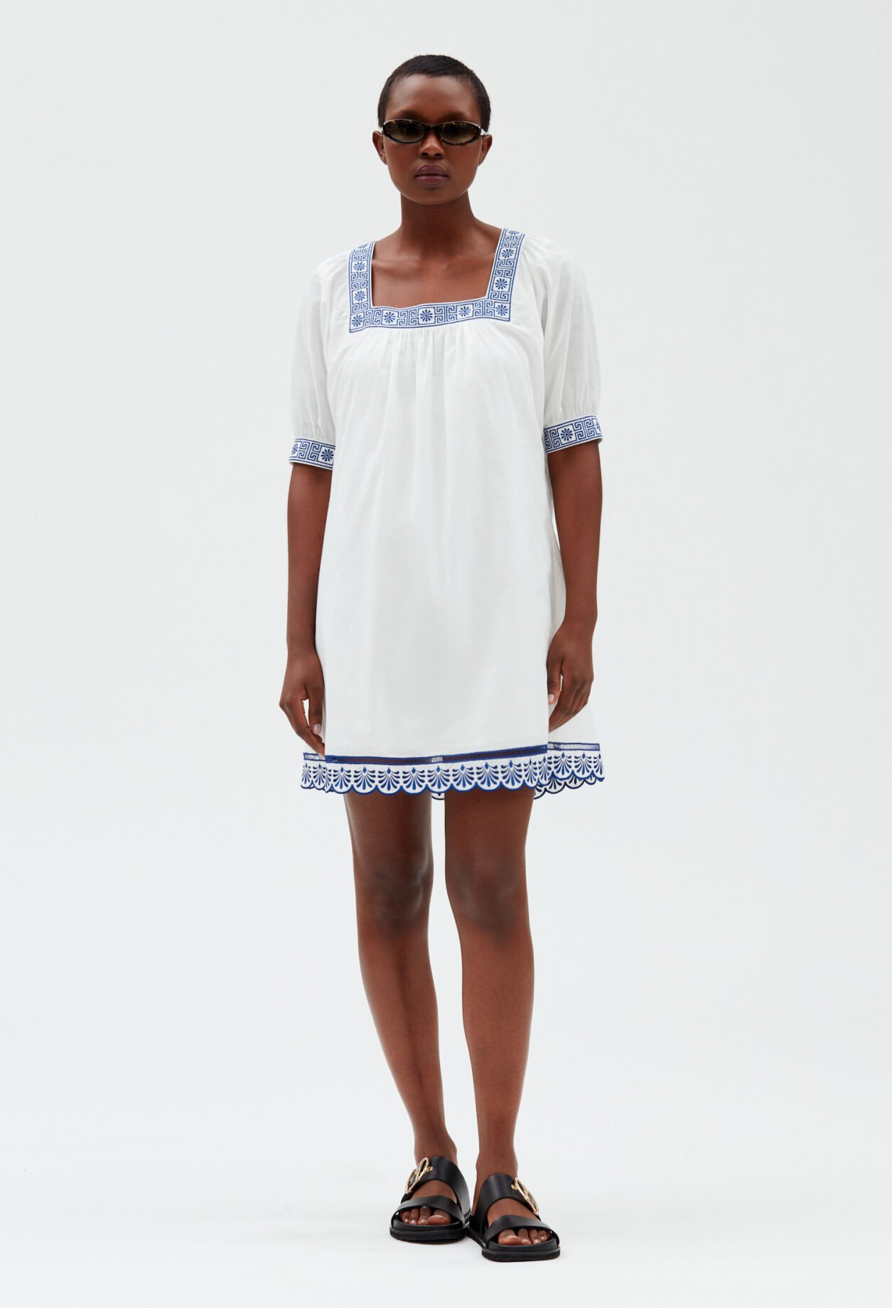 Robe courte écrue