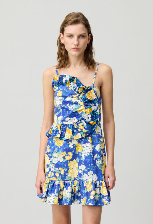 Robe courte volantée