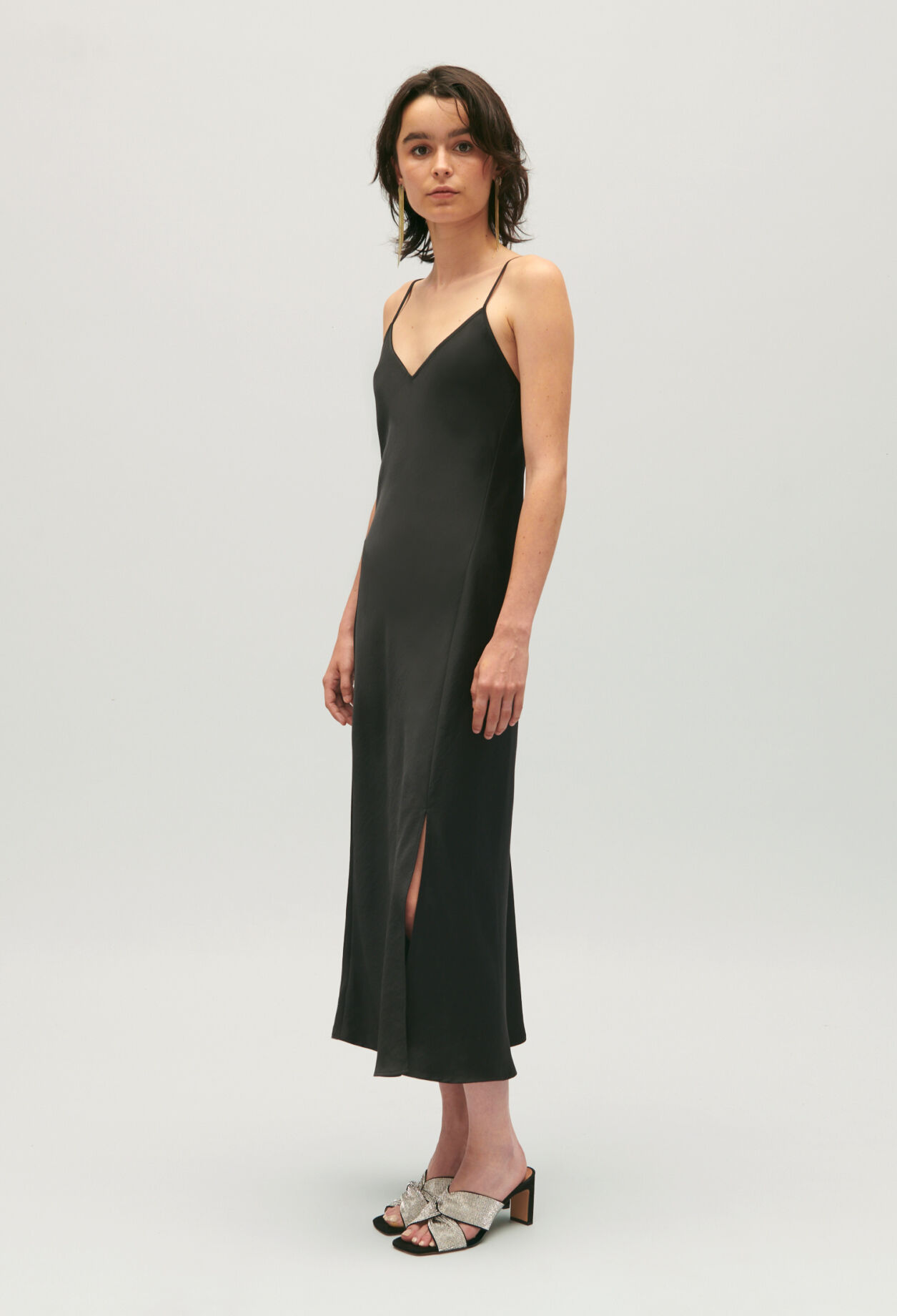 Robe nuisette midi noire pour femme Claudie Pierlot