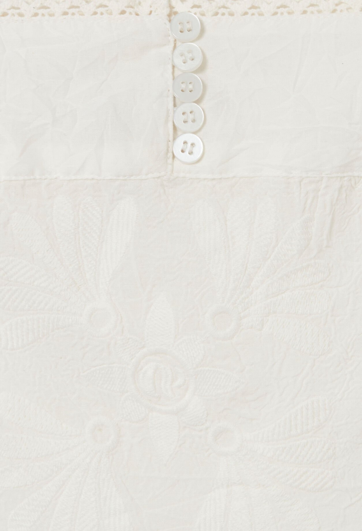 Robe courte buste brodé