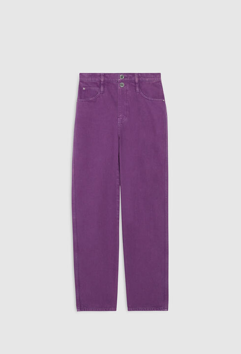 Purple jeans