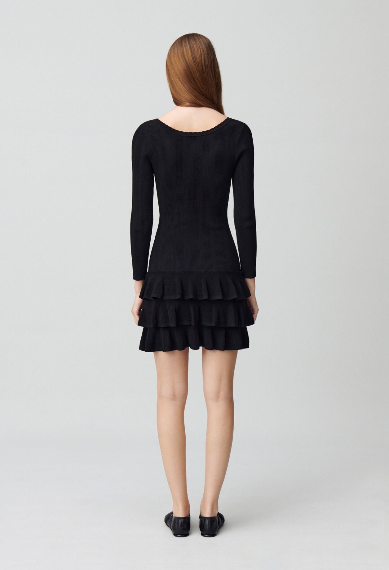 Robe courte maille fine