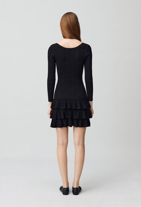 Robe courte maille fine