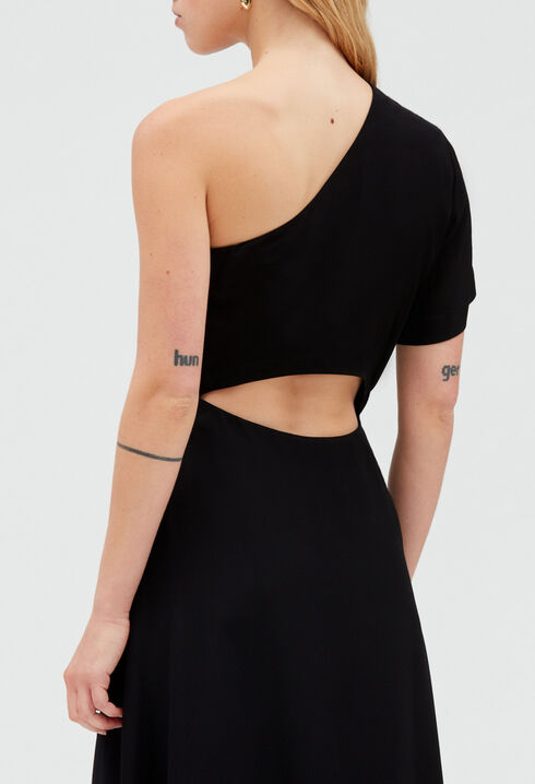 Robe midi asymétrique