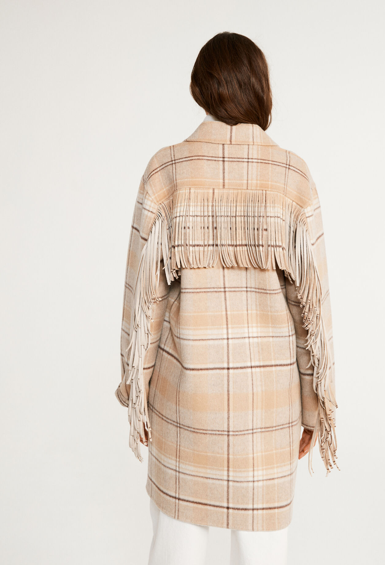 Veste à carreaux oversize