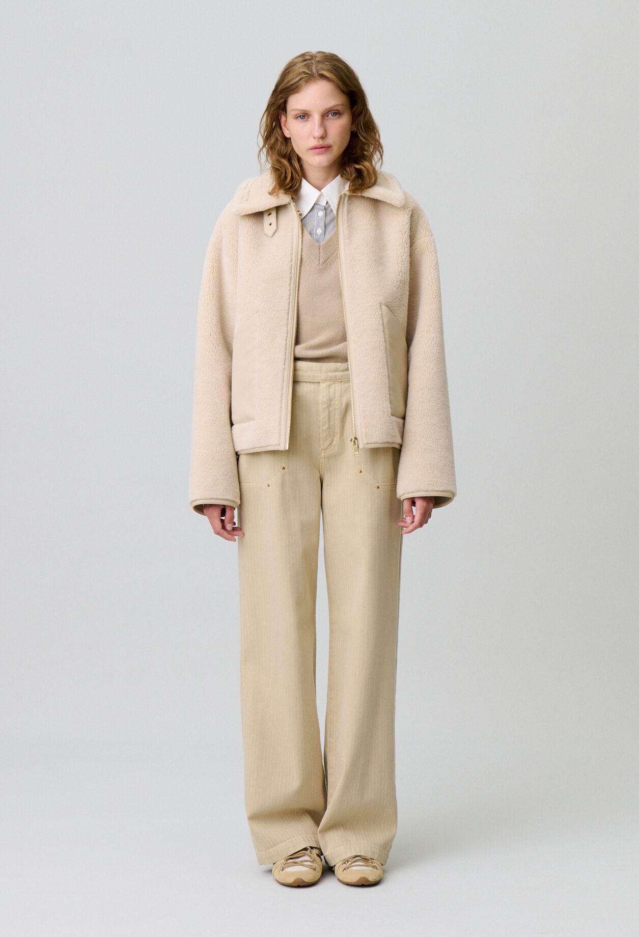 Shearling-Effect Coat