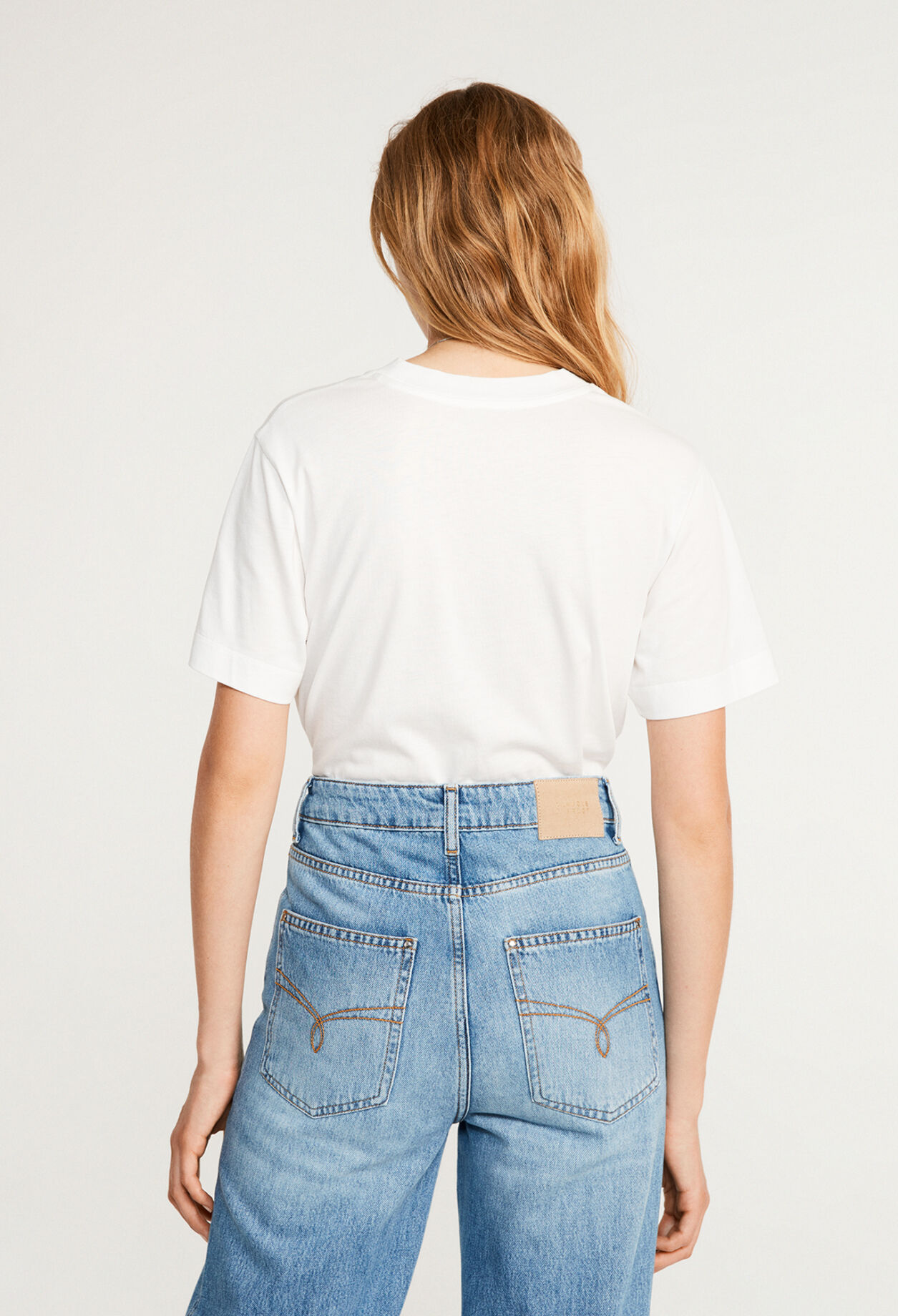 T-shirt blanc à manches courtes