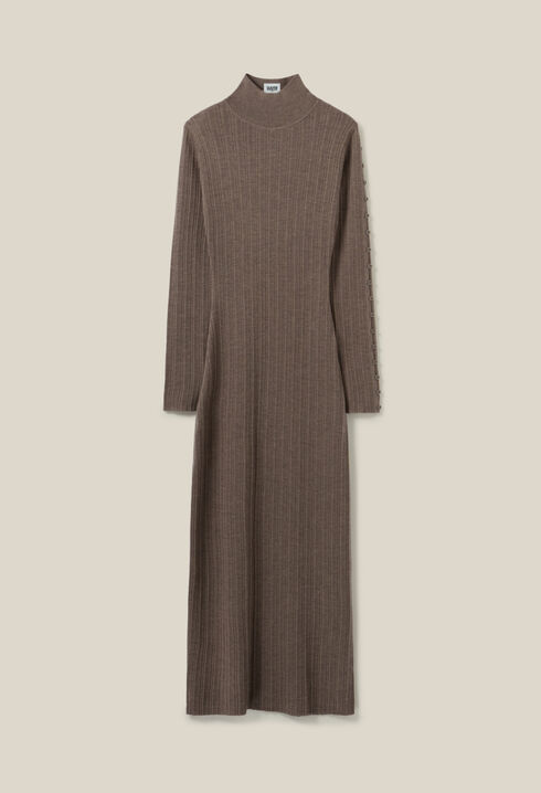 High Neck Knit Dress